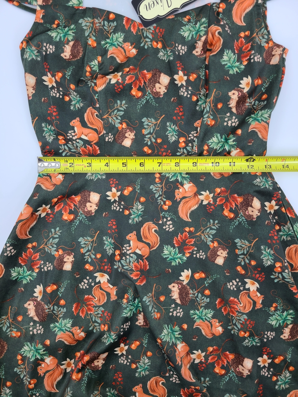 Voodoo Vixen Cottagecore Squirrel Midi Dress Size XS/2 - Picture 10 of 14